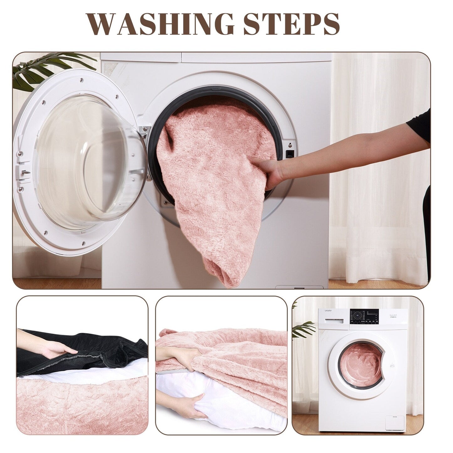 Lit géant pour chien (71 x 48 x 14 cm), lavable, idéal pour les siestes des humains et des adultes.