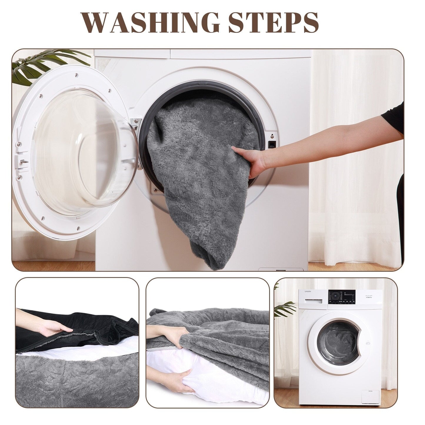 Lit géant pour chien (71 x 48 x 14 cm), lavable, idéal pour les siestes des humains et des adultes.