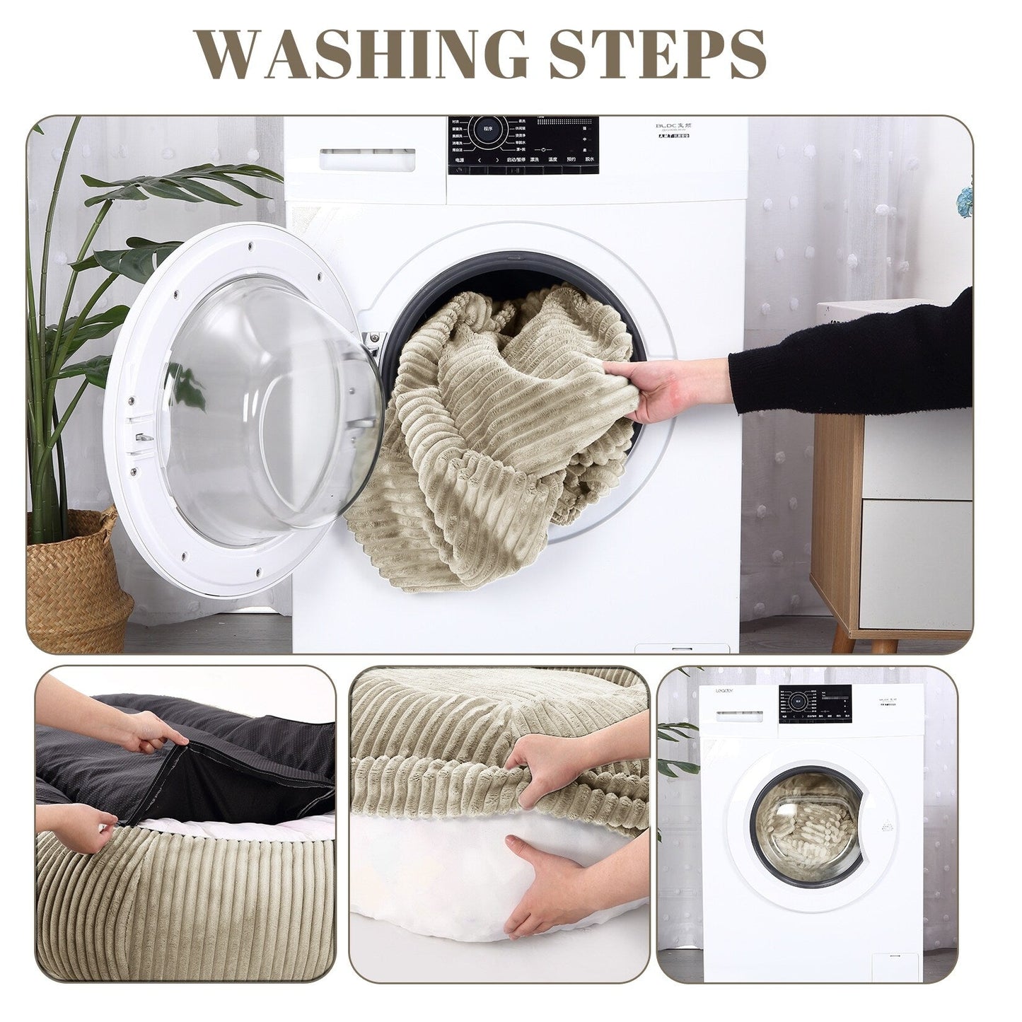 Lit géant pour chien (71 x 48 x 14 cm), lavable, idéal pour les siestes des humains et des adultes.