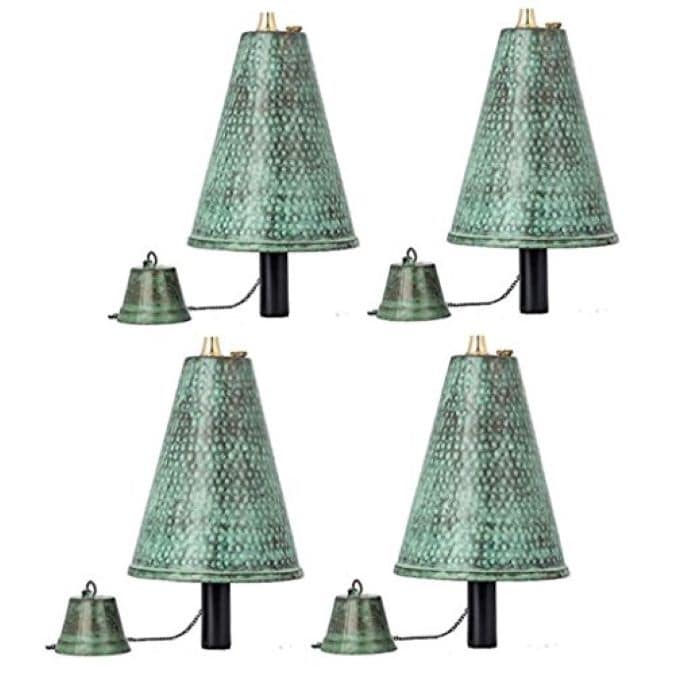 Grande torche tiki hawaïenne en forme de cône