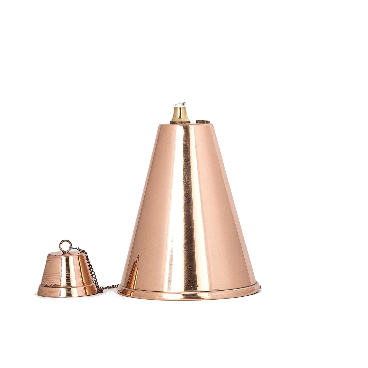 Grande torche tiki hawaïenne en forme de cône