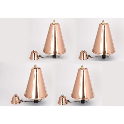 Grande torche tiki hawaïenne en forme de cône