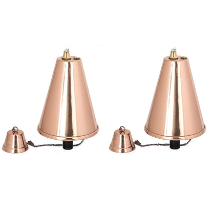 Grande torche tiki hawaïenne en forme de cône