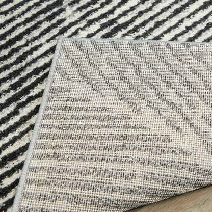 Tapis Larsen moderne à rayures variées