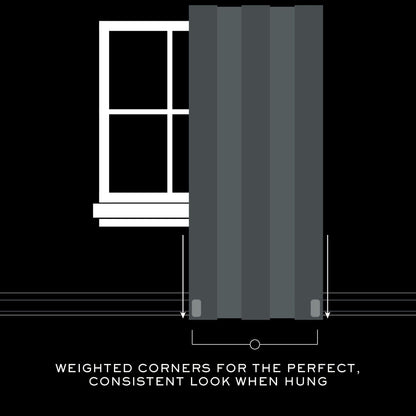 Panneau de rideau simple occultant à languette arrière et passe-tringle Lauren Ralph Lauren Waller