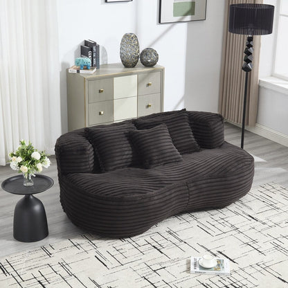Canapé paresseux confortable et durable, fauteuil poire à dossier haut pour adultes et enfants - 2 places