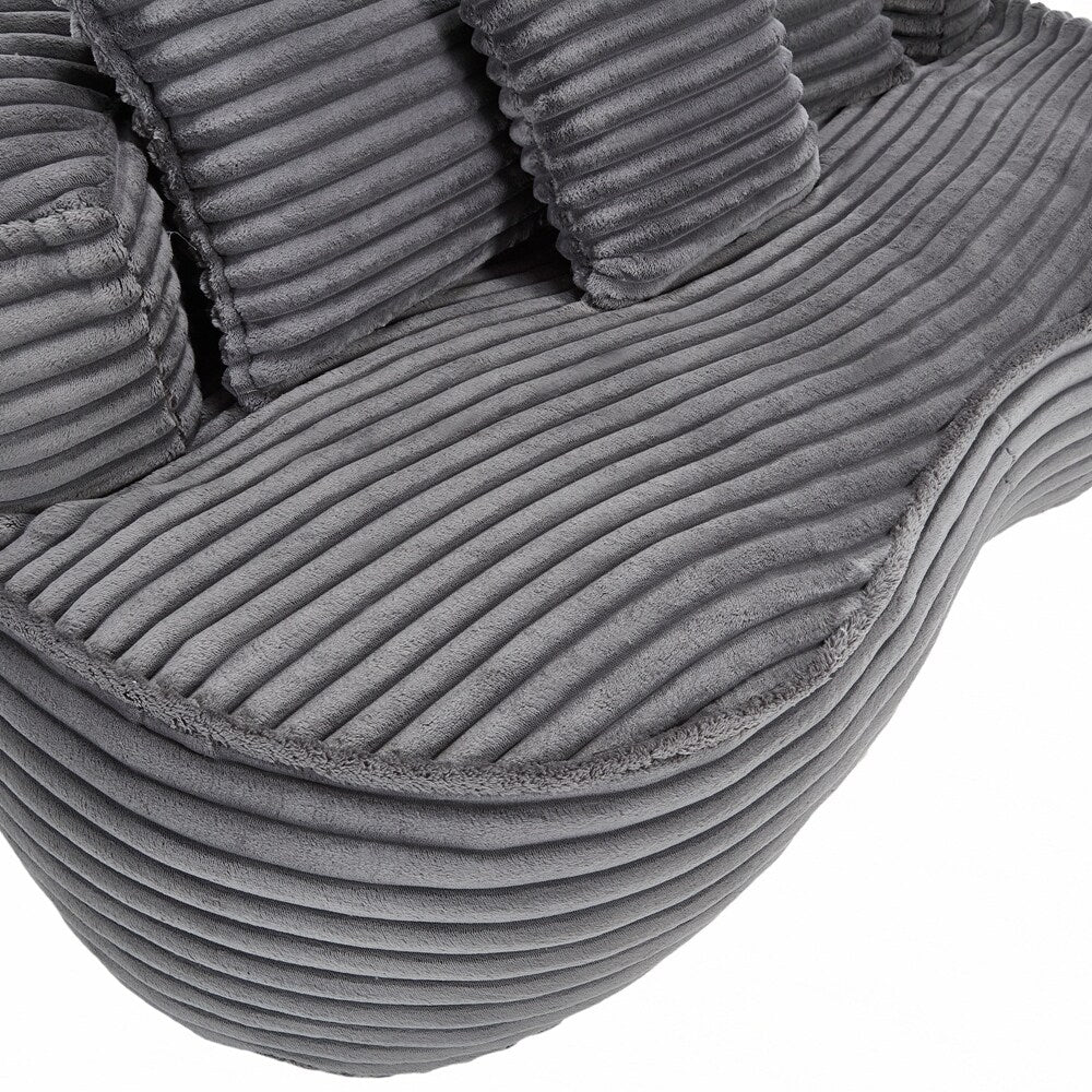 Canapé paresseux confortable et durable, fauteuil poire à dossier haut pour adultes et enfants - 2 places