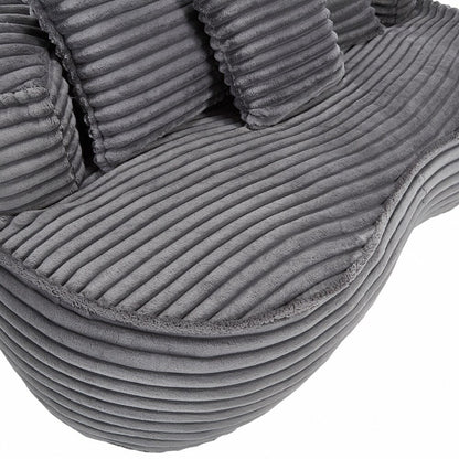 Canapé paresseux confortable et durable, fauteuil poire à dossier haut pour adultes et enfants - 2 places