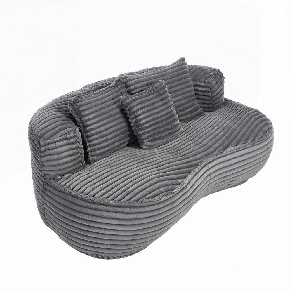 Canapé paresseux confortable et durable, fauteuil poire à dossier haut pour adultes et enfants - 2 places