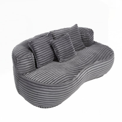 Canapé paresseux confortable et durable, fauteuil poire à dossier haut pour adultes et enfants - 2 places