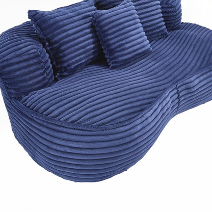 Canapé paresseux confortable et durable, fauteuil poire à dossier haut pour adultes et enfants - 2 places