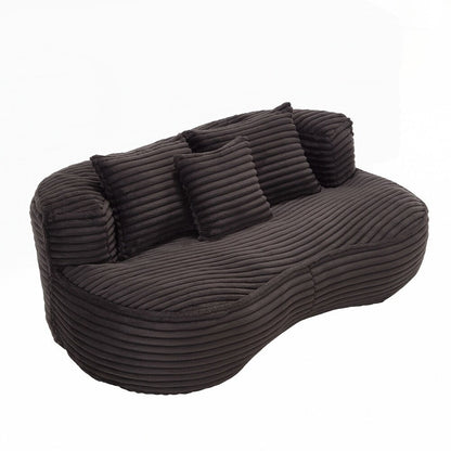 Canapé paresseux confortable et durable, fauteuil poire à dossier haut pour adultes et enfants - 2 places