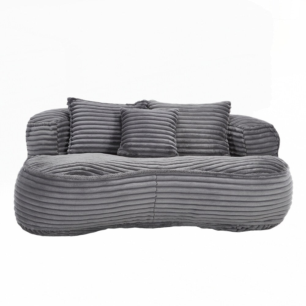 Canapé paresseux confortable et durable, fauteuil poire à dossier haut pour adultes et enfants - 2 places
