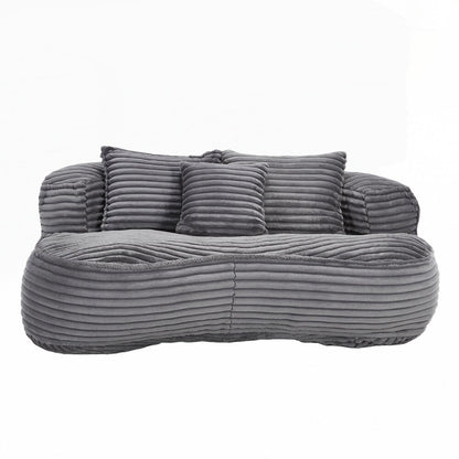 Canapé paresseux confortable et durable, fauteuil poire à dossier haut pour adultes et enfants - 2 places