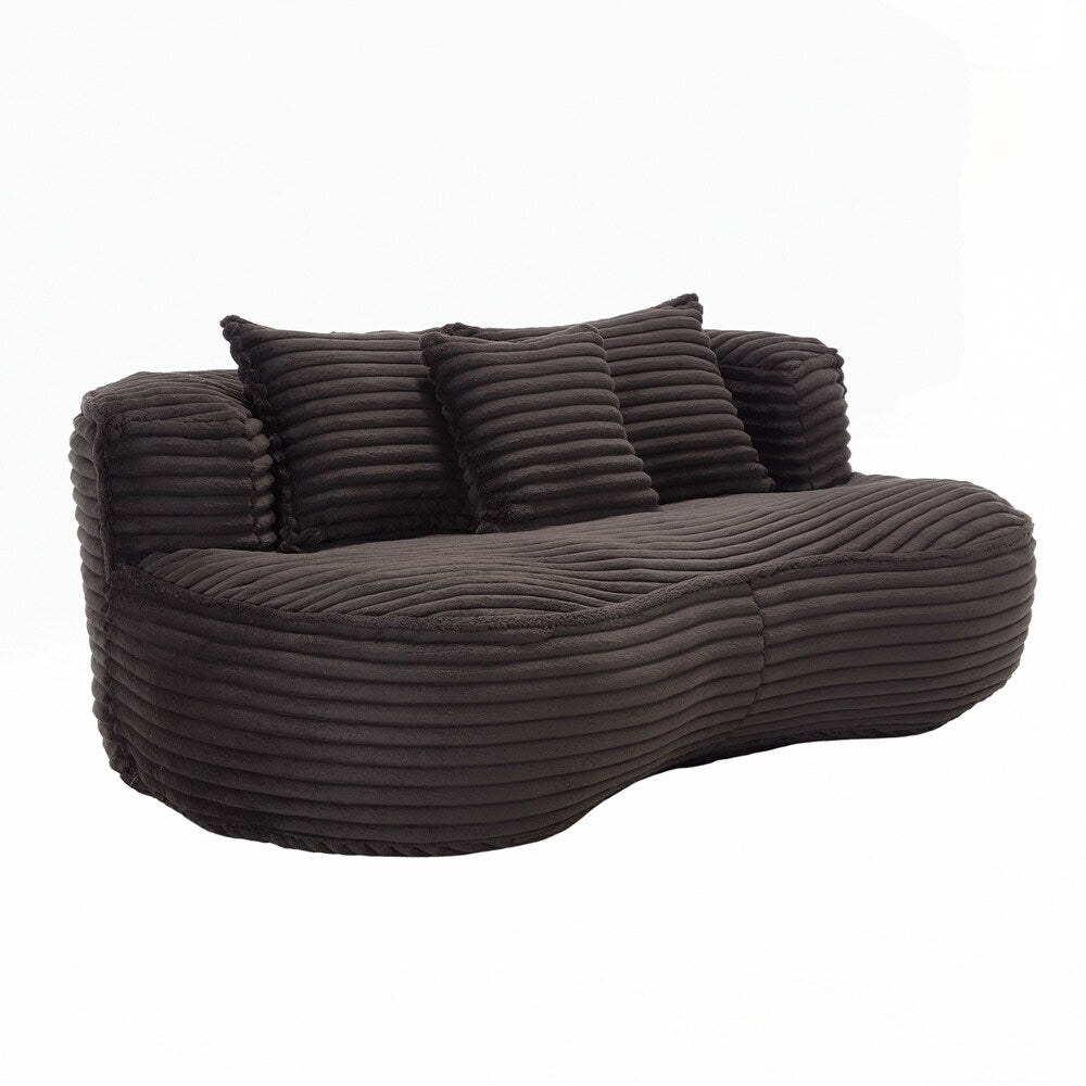 Canapé paresseux confortable et durable, fauteuil poire à dossier haut pour adultes et enfants - 2 places