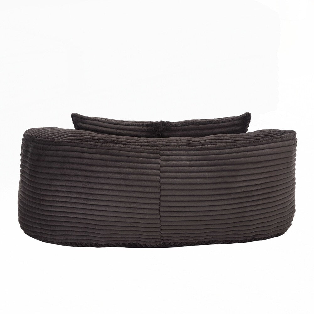 Canapé paresseux confortable et durable, fauteuil poire à dossier haut pour adultes et enfants - 2 places