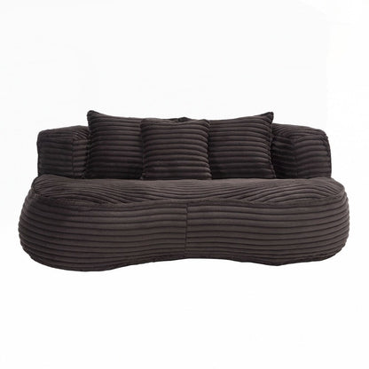 Canapé paresseux confortable et durable, fauteuil poire à dossier haut pour adultes et enfants - 2 places