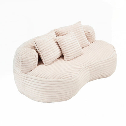 Canapé paresseux confortable et durable, fauteuil poire à dossier haut pour adultes et enfants - 2 places