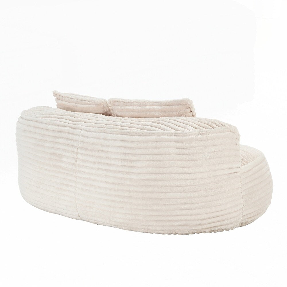 Canapé paresseux confortable et durable, fauteuil poire à dossier haut pour adultes et enfants - 2 places