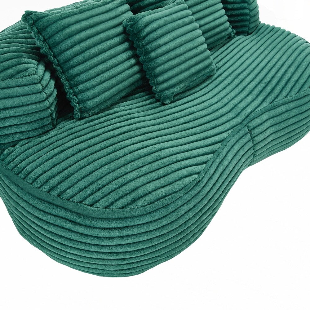 Canapé paresseux confortable et durable, fauteuil poire à dossier haut pour adultes et enfants - 2 places