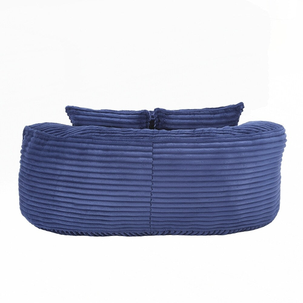 Canapé paresseux confortable et durable, fauteuil poire à dossier haut pour adultes et enfants - 2 places