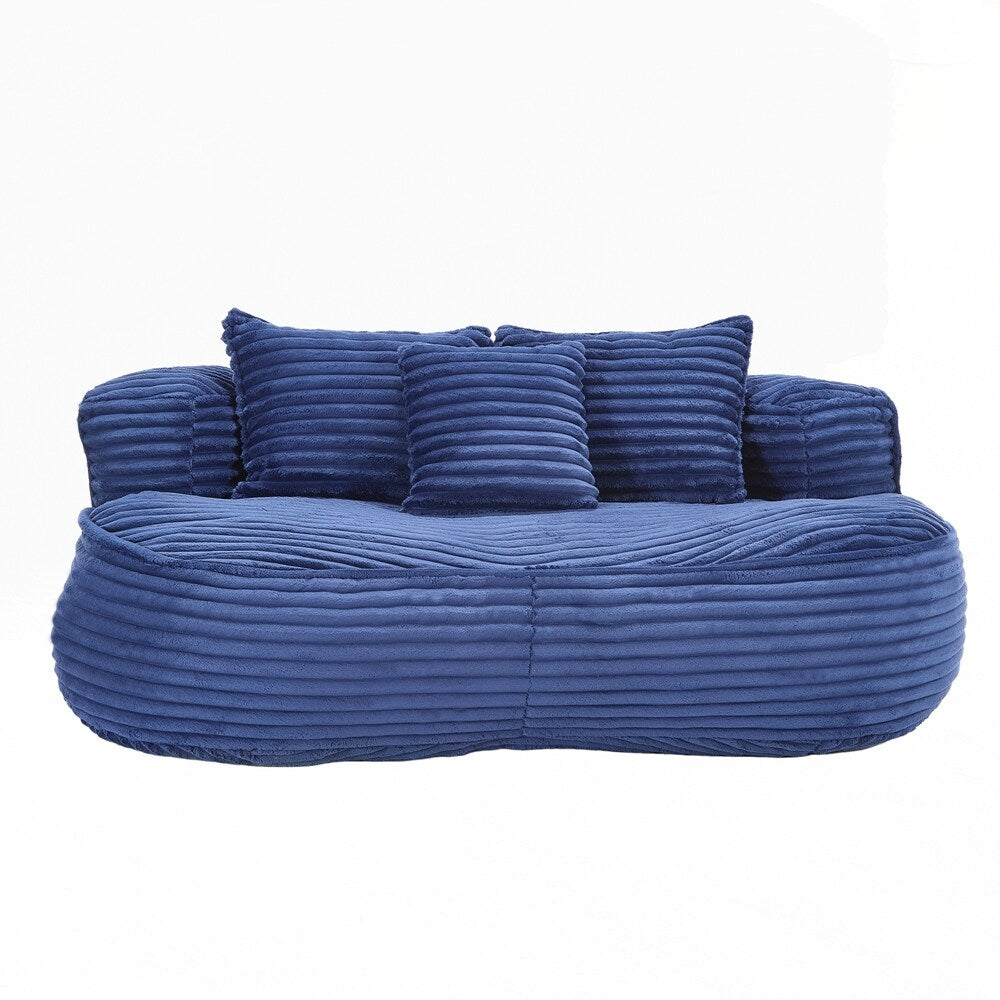 Canapé paresseux confortable et durable, fauteuil poire à dossier haut pour adultes et enfants - 2 places