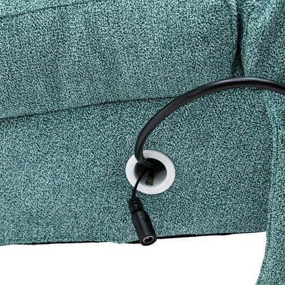 Fauteuil de massage inclinable en lin avec télécommande, fauteuil de massage électrique ergonomique, 5 modes