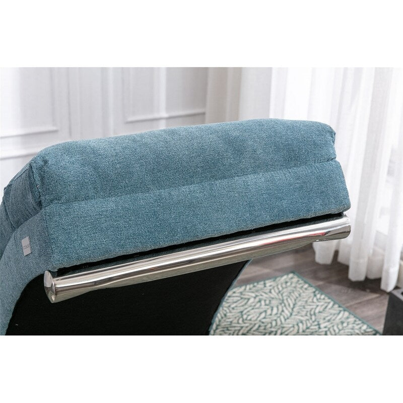 Fauteuil de massage inclinable en lin avec télécommande, fauteuil de massage électrique ergonomique, 5 modes