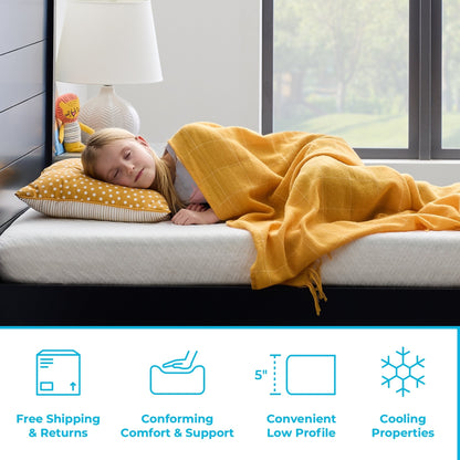 Matelas en mousse à mémoire de forme ActiveRelief Gel de 5 pouces de Linenspa Essentials