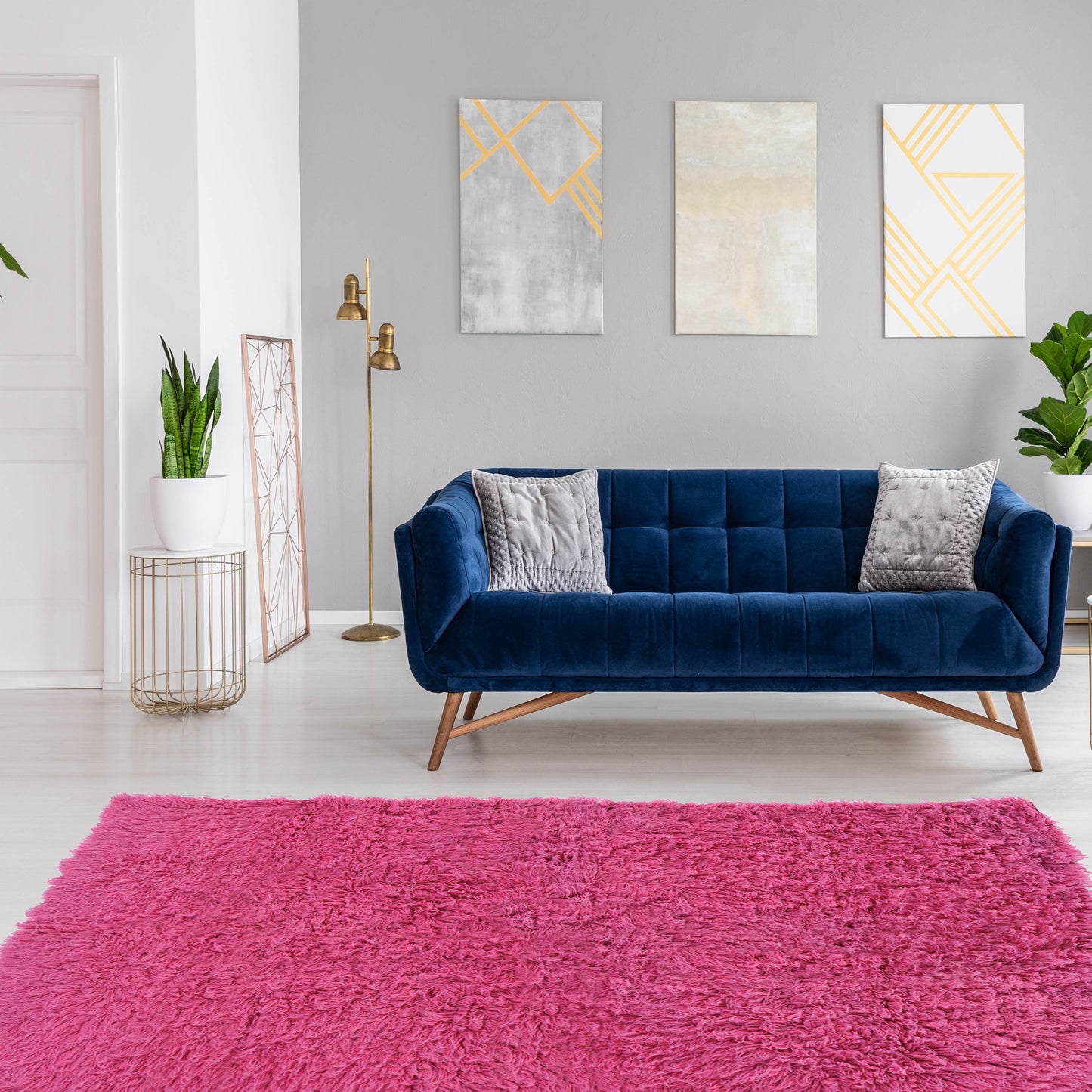 Tapis épais en laine Linon Flokati