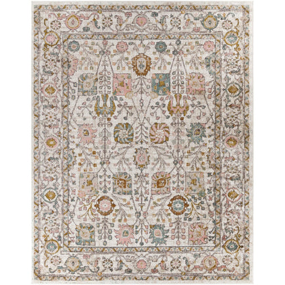 Tapis Livabliss Ankara revisité, motif floral et botanique traditionnel