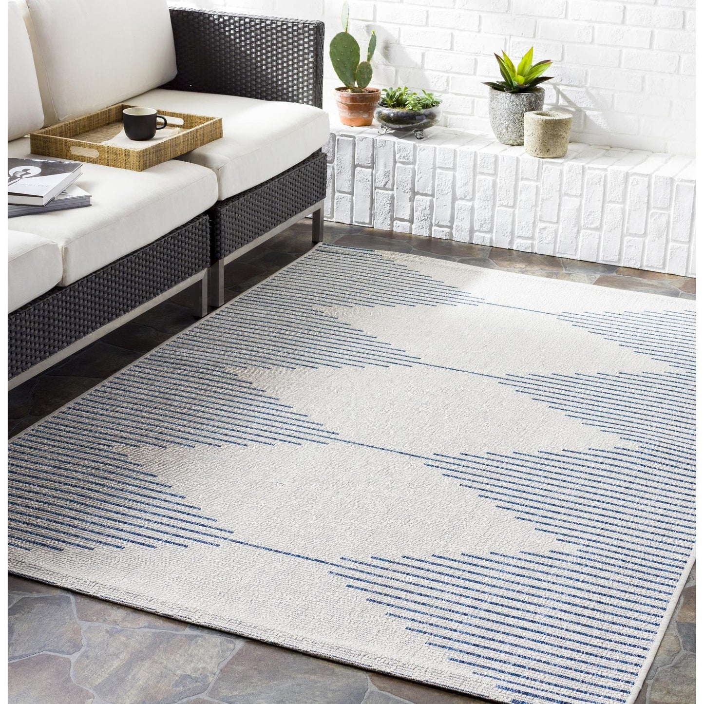 Tapis d'extérieur Livabliss Eagean Bohemian Diamond