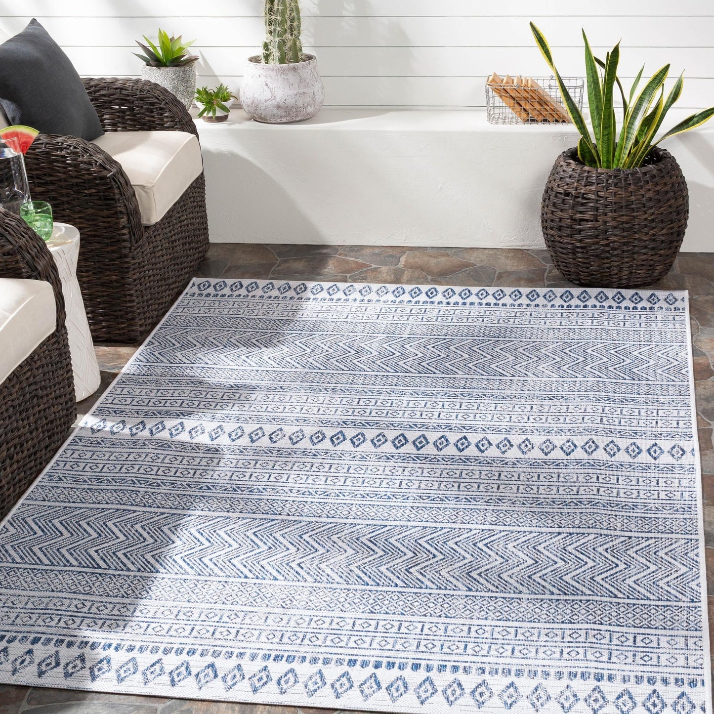 Tapis d'extérieur Livabliss Eagean Bohème Tribal