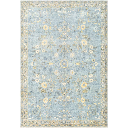 Tapis Livabliss Erin revisité, style traditionnel floral et botanique