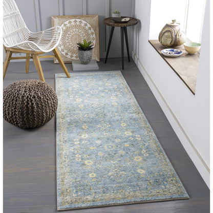 Tapis Livabliss Erin revisité, style traditionnel floral et botanique