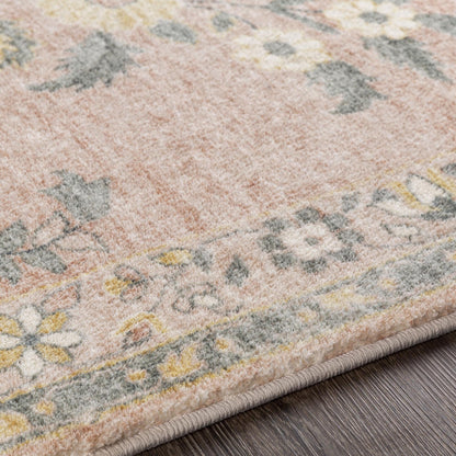 Tapis Livabliss Erin revisité, style traditionnel floral et botanique
