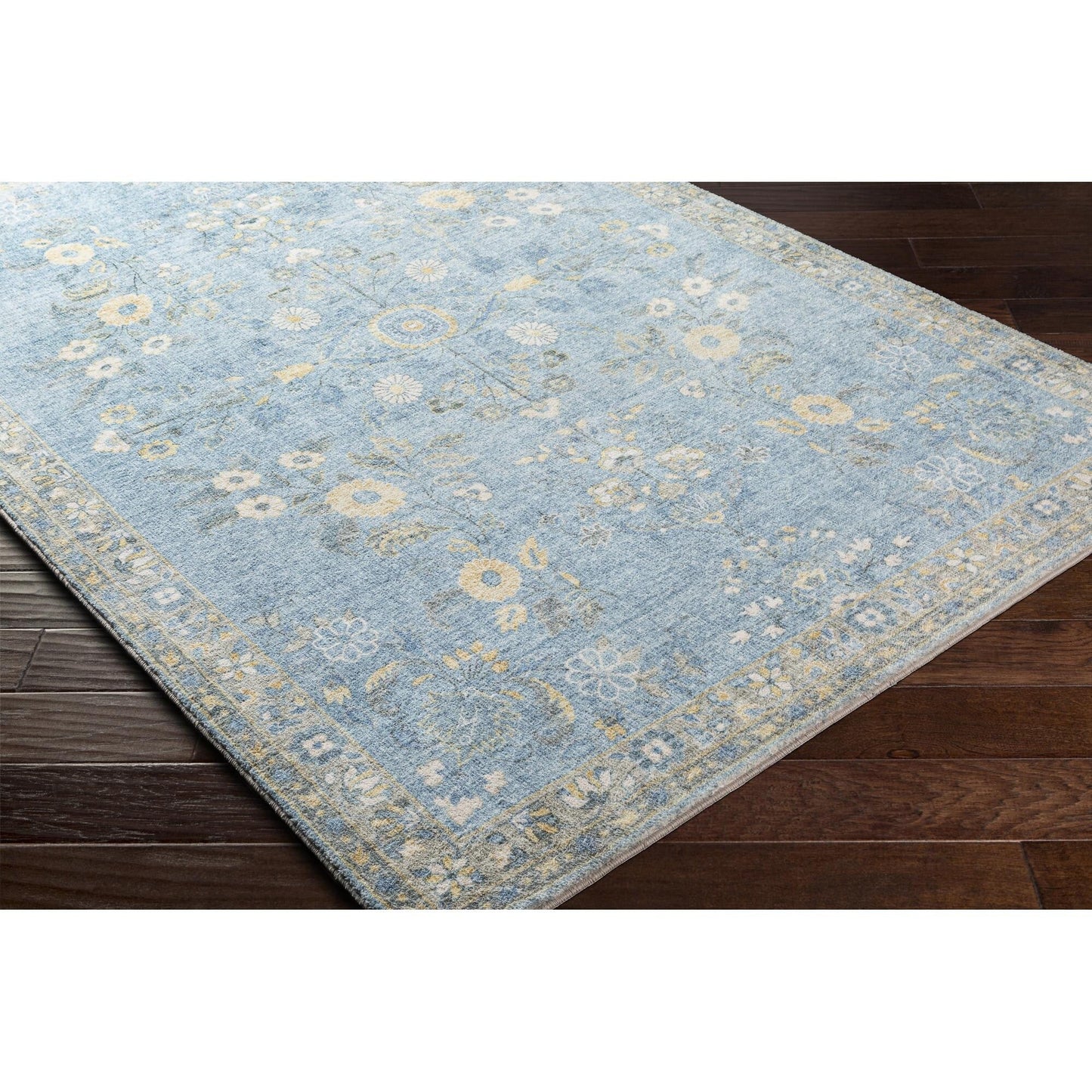 Tapis Livabliss Erin revisité, style traditionnel floral et botanique