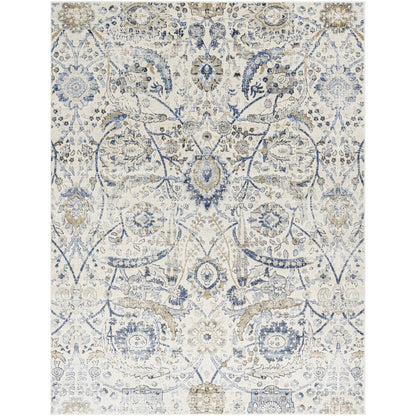 Tapis Livabliss Indigo à médaillon traditionnel revisité