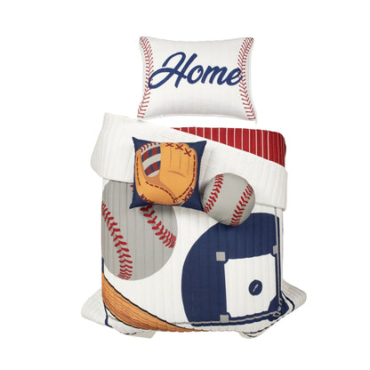 Couette surdimensionnée réversible pour enfants Lush Decor Baseball Game