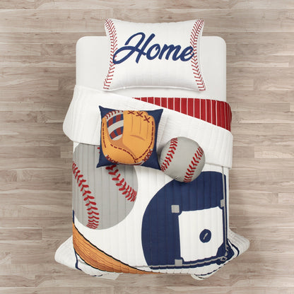 Couette surdimensionnée réversible pour enfants Lush Decor Baseball Game