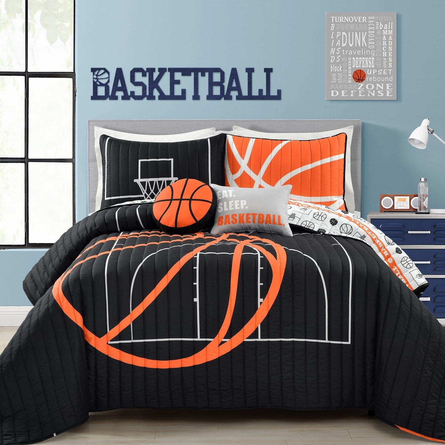 Ensemble de courtepointe Lush Decor Basketball Game