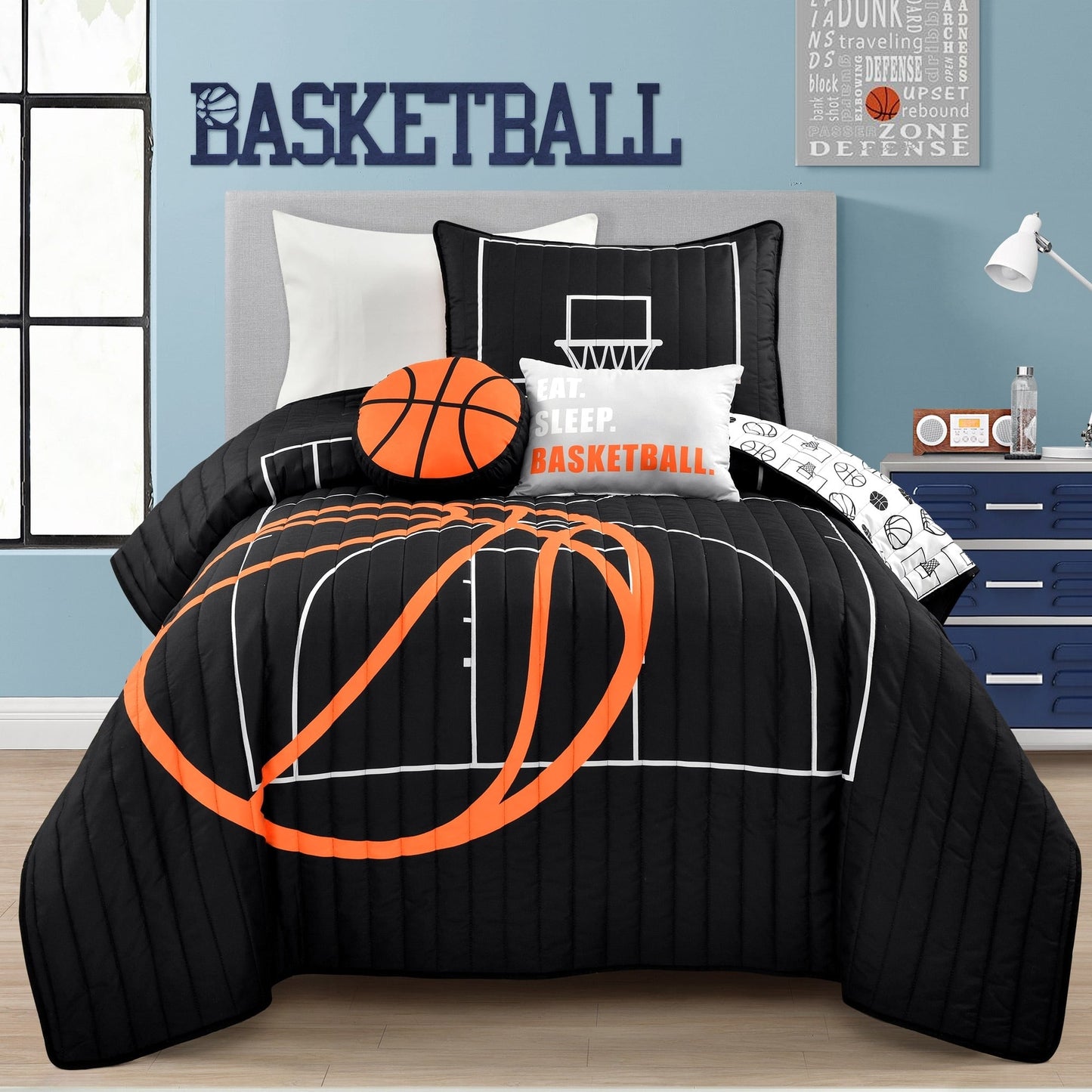 Ensemble de courtepointe Lush Decor Basketball Game