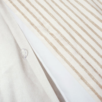 Parure de lit 3 pièces à rayures style ferme Lush Decor