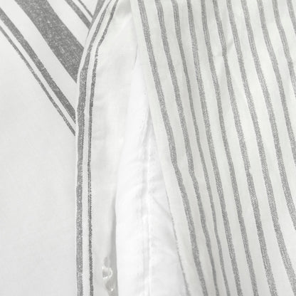 Parure de lit 3 pièces à rayures style ferme Lush Decor