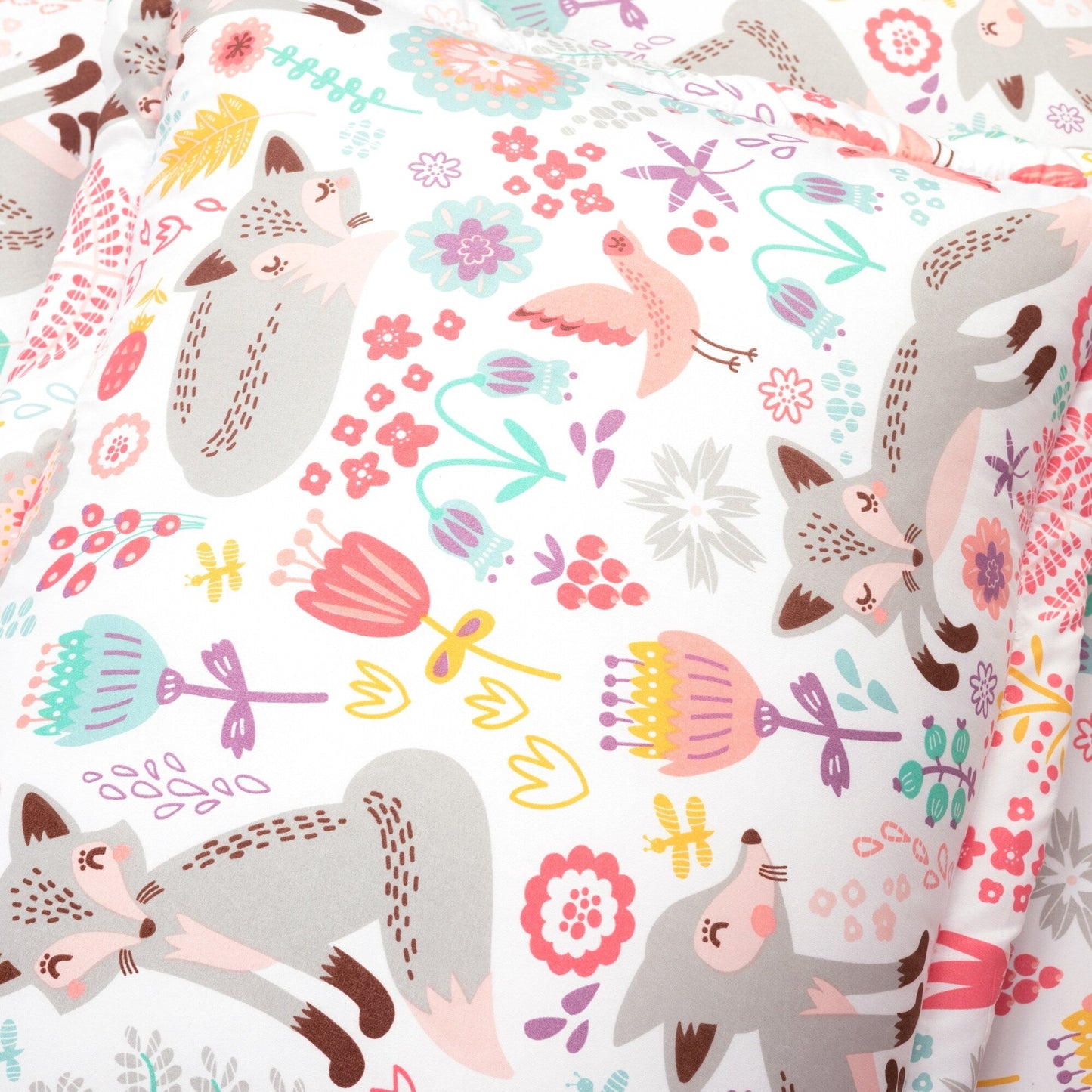 Lush Decor Pixie Fox avec ensemble de draps et couette pour enfants Back To Campus
