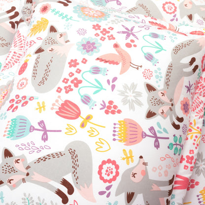 Lush Decor Pixie Fox avec ensemble de draps et couette pour enfants Back To Campus