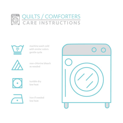 Ensemble de courtepointe à motif licorne/cœur Marguerite Porch &amp; Den