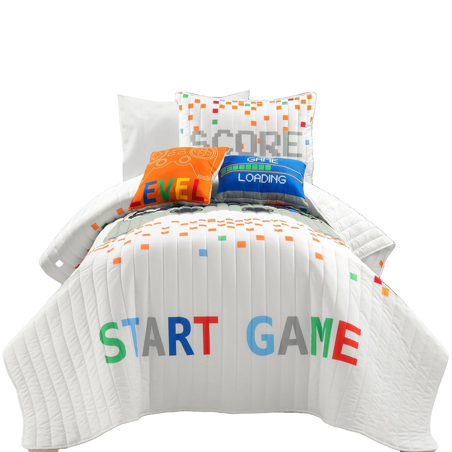 Ensemble de courtepointe 5 pièces pour enfants Lush Decor à thème jeux vidéo
