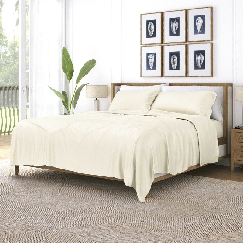 Parure de draps de luxe Becky Cameron en rayonne de bambou