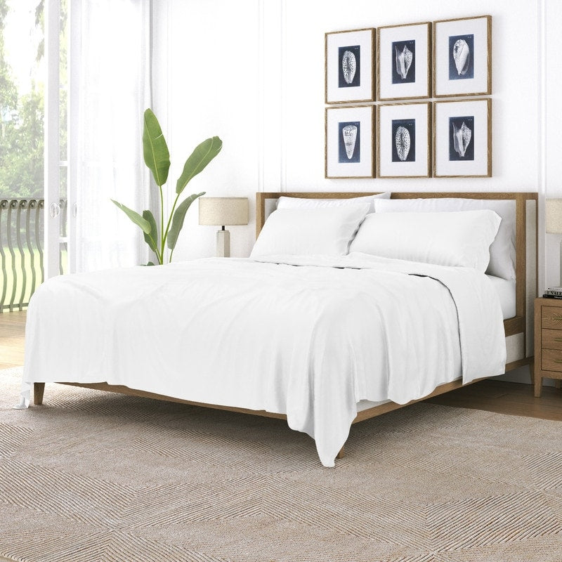 Parure de draps de luxe Becky Cameron en rayonne de bambou